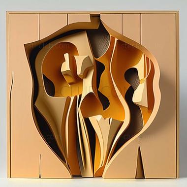 3D model Robert Motherwell American artist (STL)